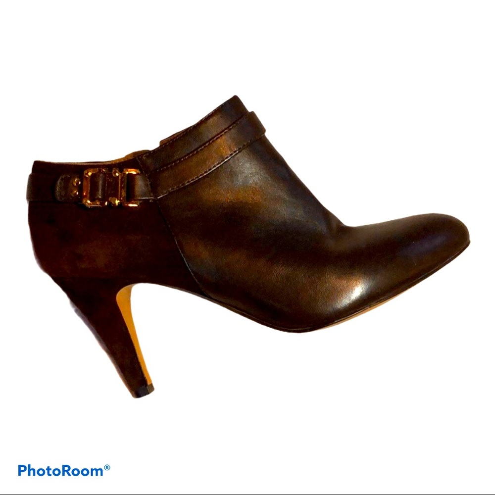 Brown Leather & Suede Vince Camuto Booties